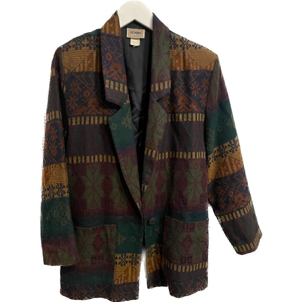 Women's Vintage Gemini Blazer Size Medium